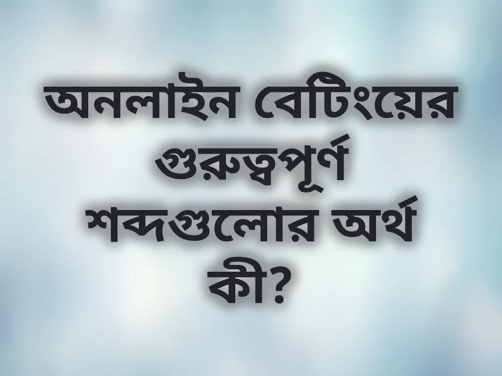 বেটিং টার্মস